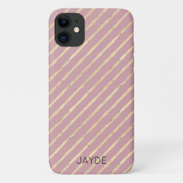 Gouden Folies Strepen Gepersonaliseerde mobiele te Case-Mate iPhone Case