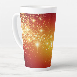 Gouden Fonkelende Sterren Latte Mok