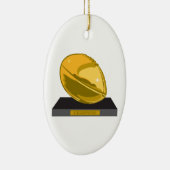 gouden football kampioen keramisch ornament (Rechts)