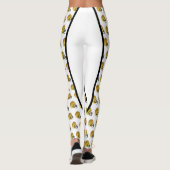 Gouden Footballs helm print Leggings (Achterkant)