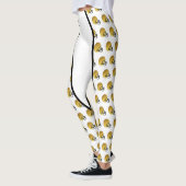 Gouden Footballs helm print Leggings (Links)
