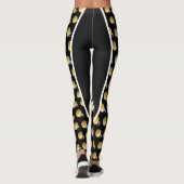 Gouden Footballs helm print Leggings (Achterkant)