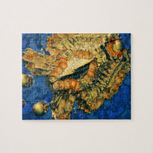 Gouden fossiel legpuzzel