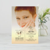 Gouden foto 50e verjaardag kaart (Staand voorkant)