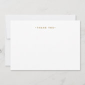 GOUDEN FOTO DANK U KAART bruiloft dank u kaart (Achterkant)