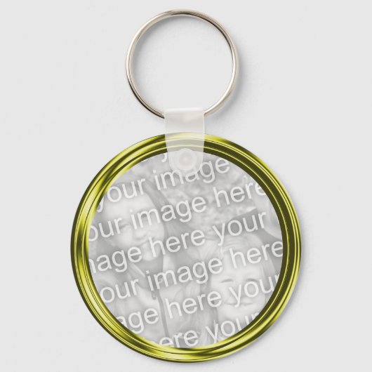 gouden foto-lijst sleutelhanger (Voorkant)