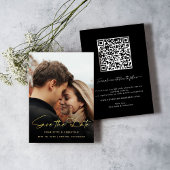 Gouden Foto Opslag Save the Date