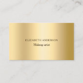 Gouden foto Qr code social media iconen Visitekaartje (Voorkant)