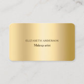 Gouden foto Qr code social media iconen Visitekaartje (Voorkant)