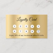 Gouden foto QR code zakelijke loyaliteitskaart Klantenkaartje (Voorkant)