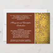 Gouden foto-uitnodigingen voor 50-jarig huwelijksj kaart (Achterkant)