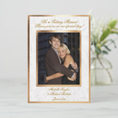  gouden foto-weddenschap kaart (Staand voorkant)