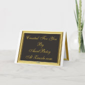 Gouden fotolijst kaart (Achterkant)