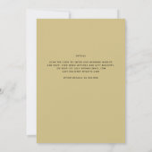 Gouden fototrouwkaarten QR-code datum van het huwe Kaart (Achterkant)