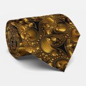 Gouden Fractal mandelbrot Stropdas (Opgerold)