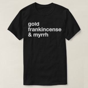 gouden frankincense myrh t-shirt
