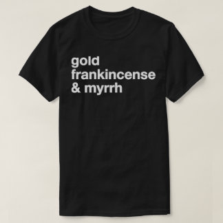 gouden frankincense myrh t-shirt