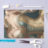Gouden Franse Parijse Rococo Korset Decoupage Papi Tissuepapier (Craft)