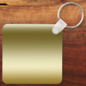 Gouden Freeride Snowboarder Snowboarden Stencil Sleutelhanger (Achterkant)