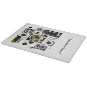 Gouden futuristische Design Snijplank (Hoek)