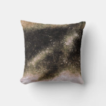 Gouden Galaxy Abstracte Glitters Worpkussen