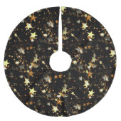 Gouden Galaxy Kerstmis Boom Rok Kerstboom Rok (Voorkant)