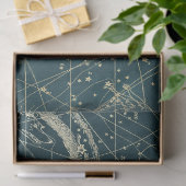 Gouden Galaxy Star kaart serie ontwerp 7 Tissuepapier (Geschenk)
