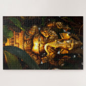 gouden ganesha puzzel legpuzzel (Horizontaal)