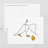 Gouden Gans Briefkaart (Voorkant / Achterkant)