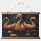 Gouden Ganzen Hangend Wandkleed (Voorkant)