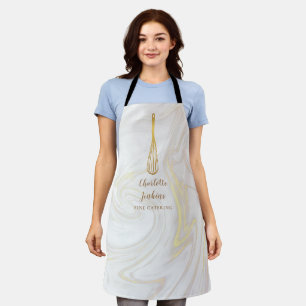 Gouden Gardebakkerij Patisserie Marmeren Werveling Schort