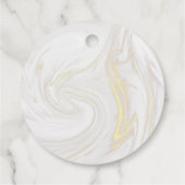 Gouden Gardeer Bakkerij Patisserie Marmer Krullen  Bedankjes Labels (Achterkant)