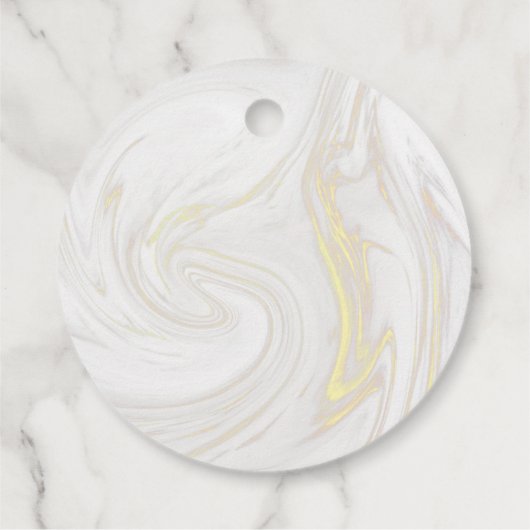 Gouden Gardeer Bakkerij Patisserie Marmer Krullen  Bedankjes Labels (Achterkant)