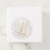 Gouden Gardeer Bakkerij Patisserie Marmer Krullen  Bedankjes Labels (In situ)