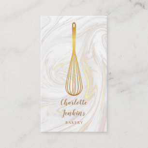 Gouden Gardeer Bakkerij Patisserie Marmer QR Code Visitekaartje