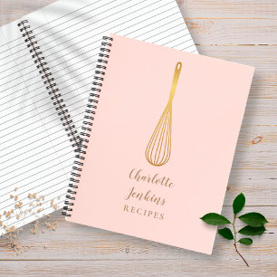 Gouden Gardeerbloos Roze Recept Kookboek Notitieboek