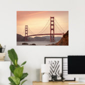 gouden gate bridge-poster poster (Thuiskantoor)