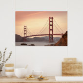 gouden gate bridge-poster poster (Keuken)