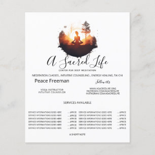 Gouden Gateway   Zonsondergang Meditatie Flyer