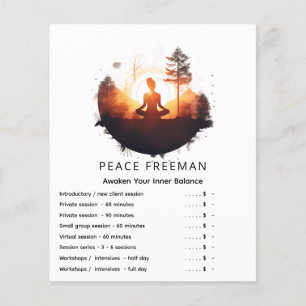 Gouden Gateway   Zonsondergang Meditatie Flyer