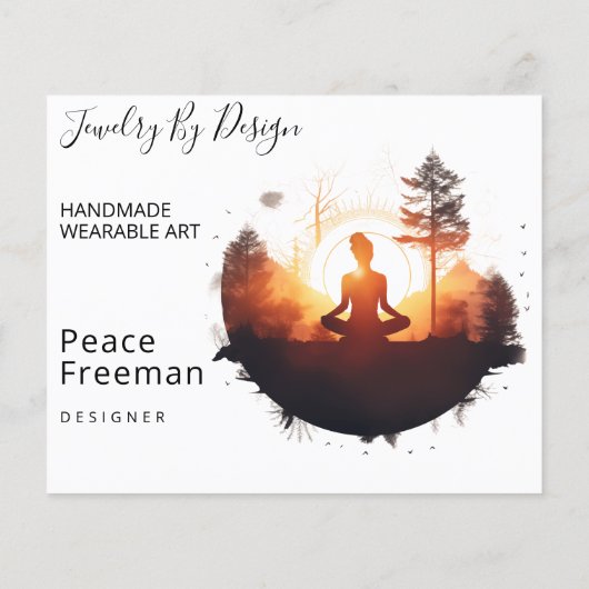 Gouden Gateway | Zonsondergang Meditatie Flyer (Achterkant)
