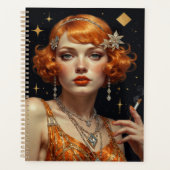 Gouden Gatsby Glamour Art Deco Planner (Voorkant)