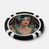 Gouden Gatsby Glamour Poker Chips (Enkel)