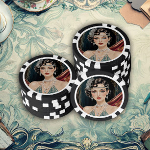 Gouden Gatsby Glamour Poker Chips