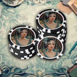 Gouden Gatsby Glamour Poker Chips