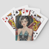 Gouden Gatsby Glamour Pokerkaarten (Achterkant)