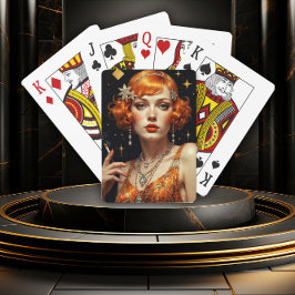 Gouden Gatsby Glamour Pokerkaarten
