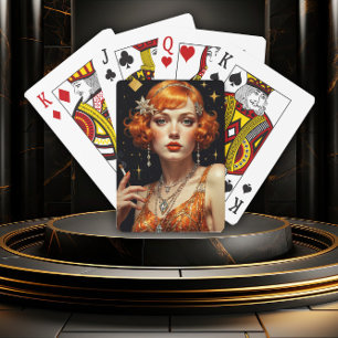Gouden Gatsby Glamour Pokerkaarten
