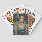 Gouden Gatsby Glamour Pokerkaarten (Achterkant)