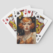 Gouden Gatsby Glamour Pokerkaarten (Achterkant)